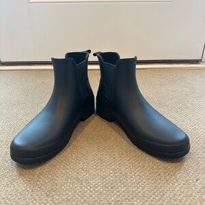 Hunter Black Ankle Slim Fit Chelsea Boots
